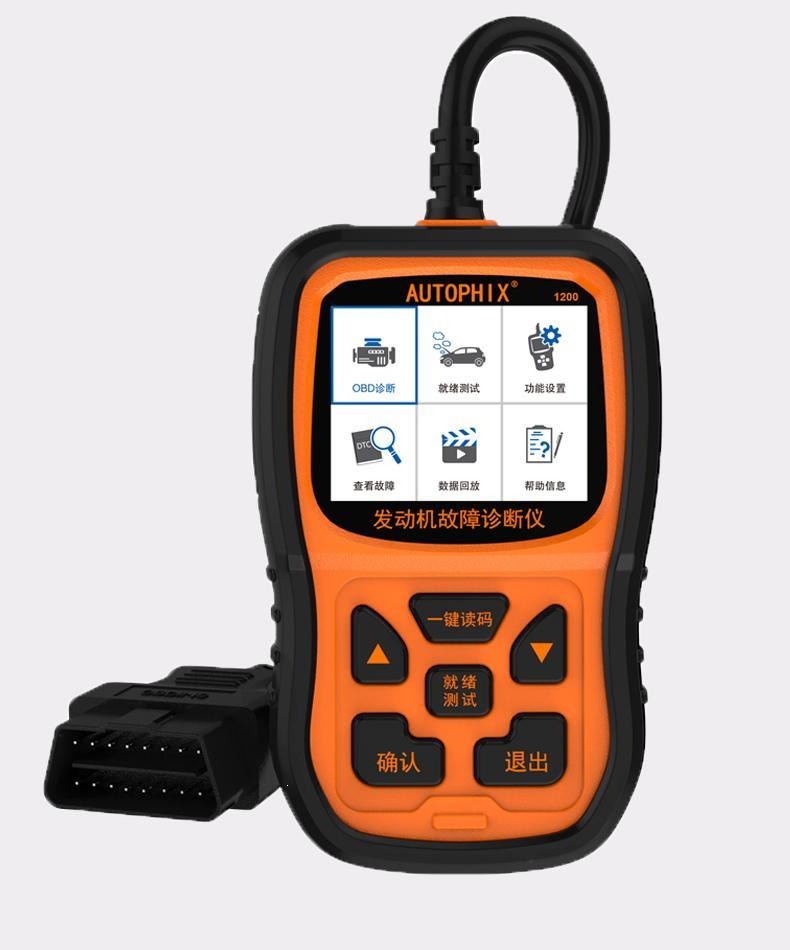 OM1200 Automotive Diagnostic Scanner, OBD On-Board Computer, Universal Engine Fault Diagnostic Tool, Reads Data Stream