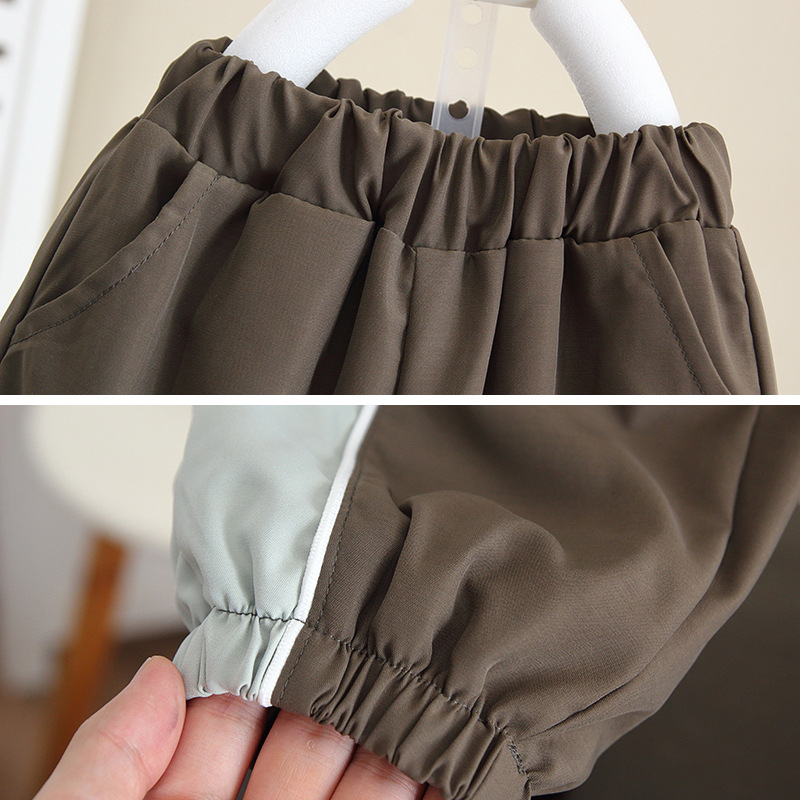 6115 Ropa para niños Chaqueta con capucha de otoño de dos piezas Niño guapo Traje deportivo de primavera y otoño 2025 nuevo bebé