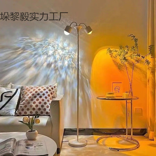 Water Wave Dream Internet Celebrity Water Ripple Floor Lamp Ambient Light Live Broadcast Special Background Light Double-Headed Water Ripple Atmosphere