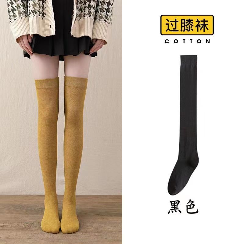 Calcetines de media pantorrilla para mujer estilo coreano verano japonés Delgado INS sobre la rodilla calcetines de pantorrilla JK de estudiante negro de primavera y otoño