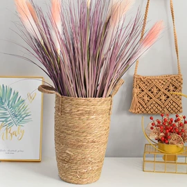 收纳篮/筐;植物工艺品;女士单肩包