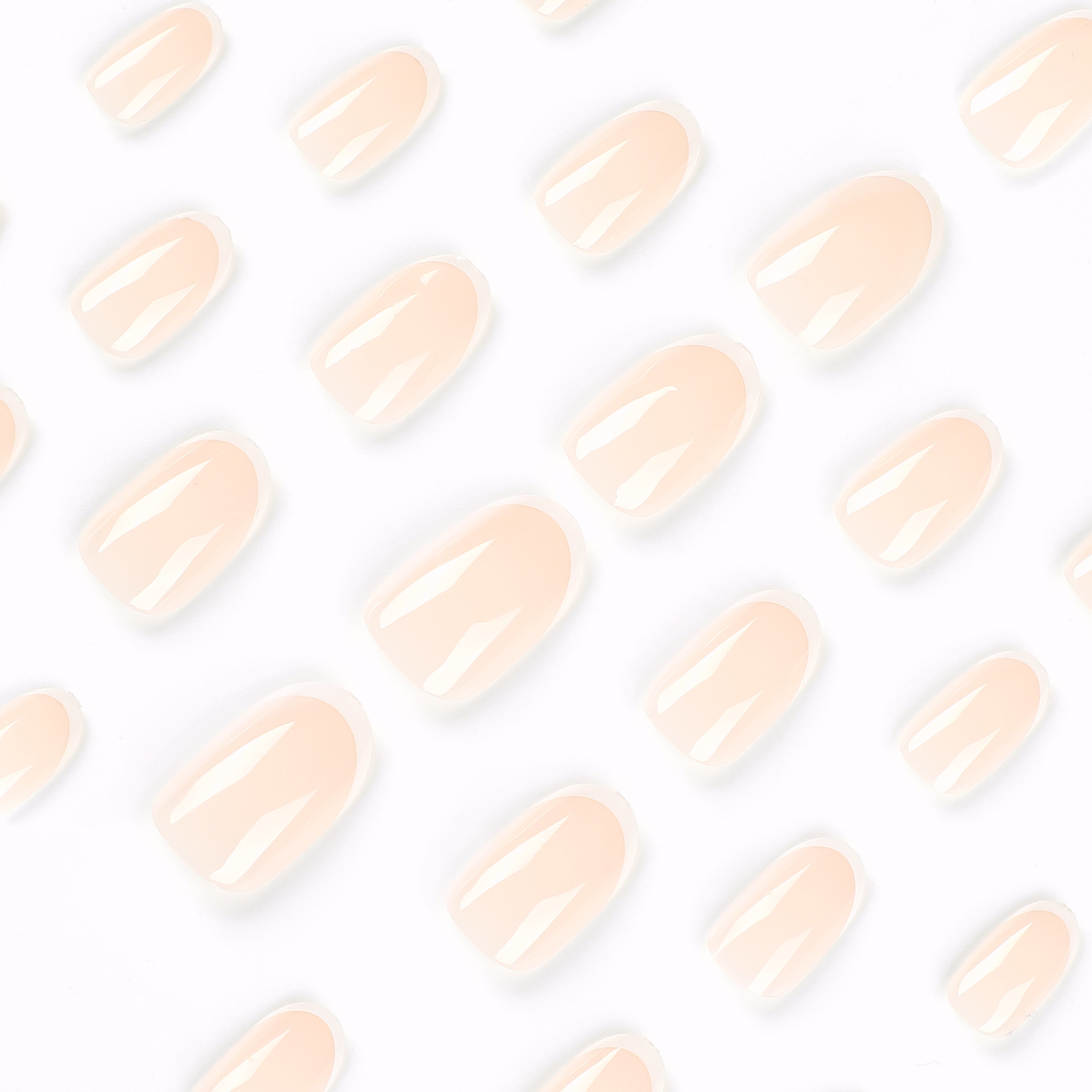 Desgaste pieza de esmalte de uñas simple blanco francés falso manicura pieza de uñas desgaste pegatina de uñas pieza de uñas extraíble