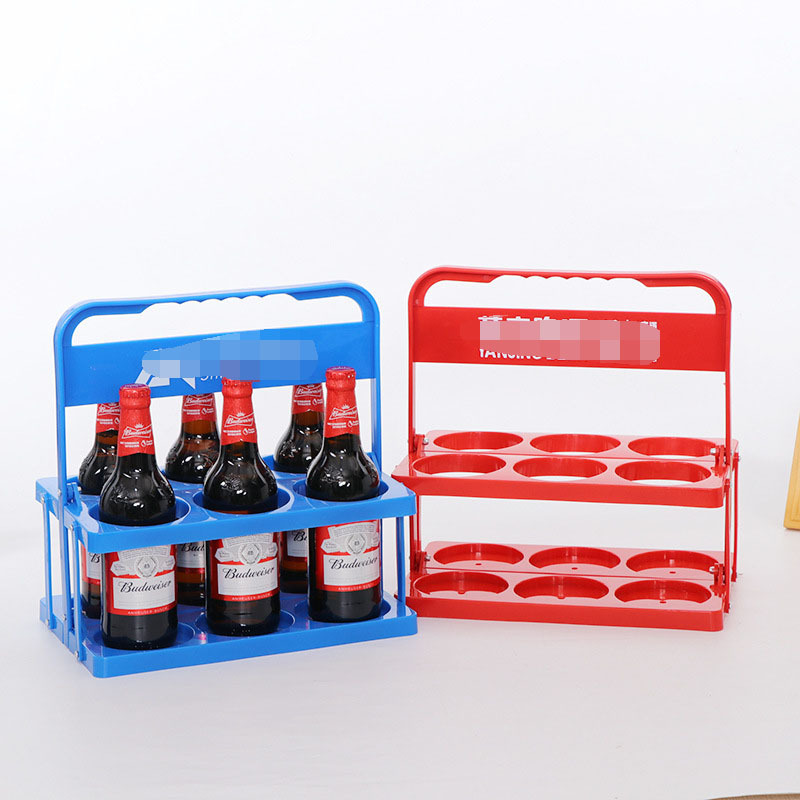 折りたたみプラスチックビールバスケット携帯スタンド携帯KTVバービールスタンドビールバスケットビールトラックバスケット卸売り|undefined