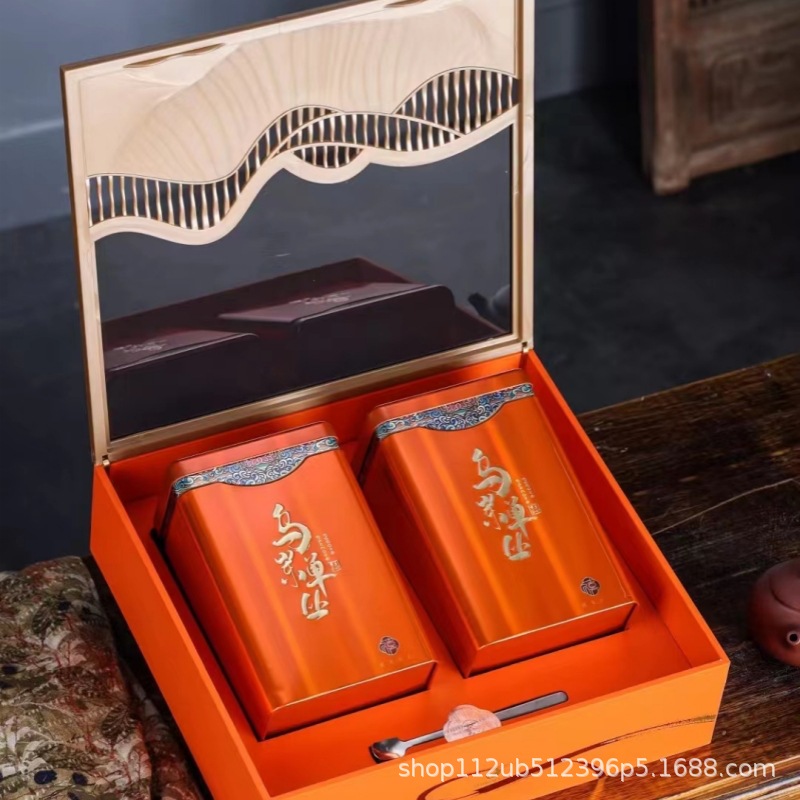 新款凤凰单丛 乌岽单丛茶叶礼盒空盒茶叶英红九号礼盒天窗礼盒