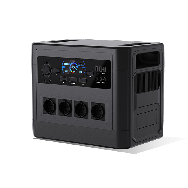 220V al aire libre banco de energía portátil almacenamiento de energía 2000W de alta potencia al aire libre generador solar