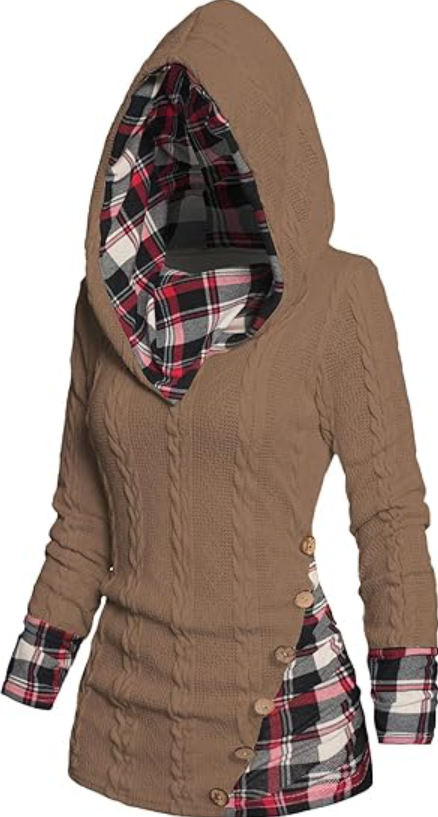 2023 Amazon Sudadera CON CAPUCHA DE LAS MUJERES pit suéter de manga larga Sudadera con capucha camisa casual sudadera