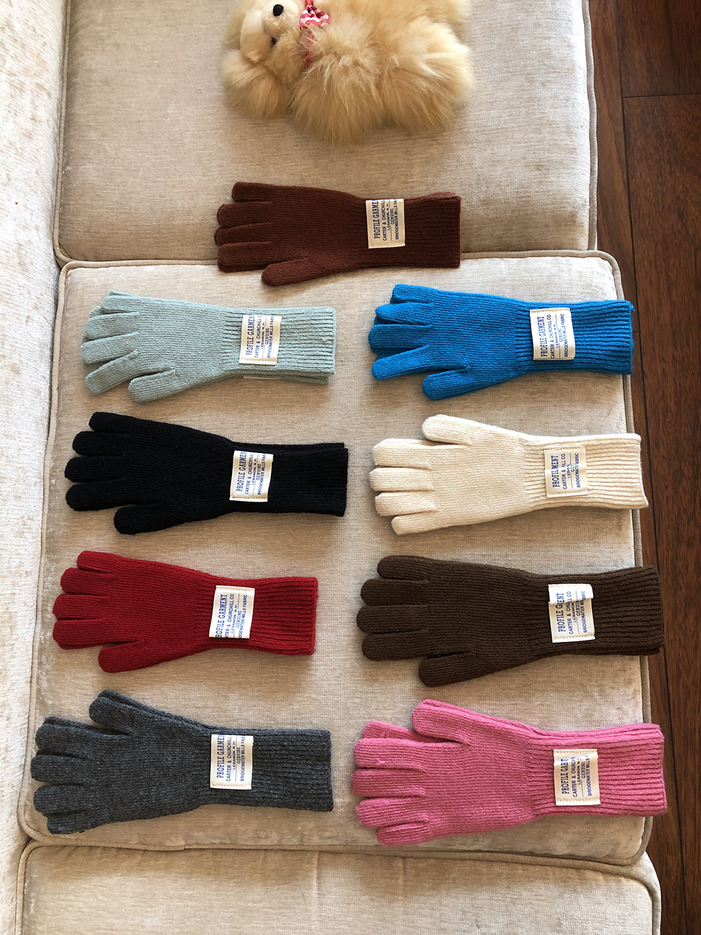 70g Weight Gloves Classification Unisex Basic Solid Color Gloves 1 Pair