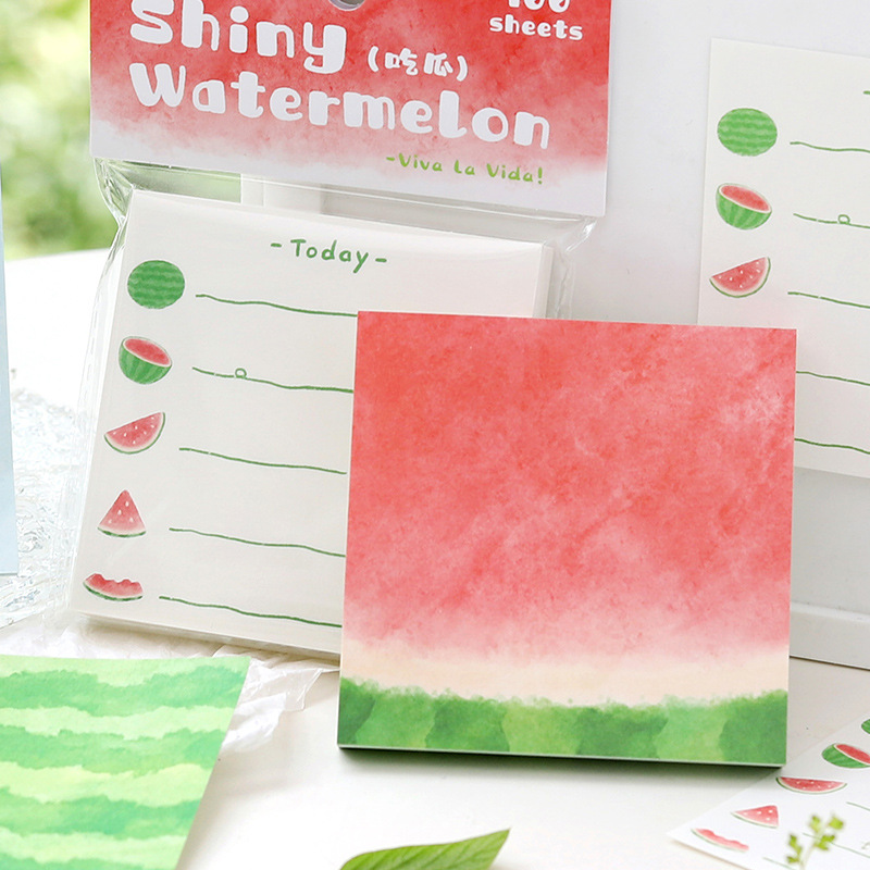 NOTE FOR Cute cartoon shiny watermelon signed the material paper for…