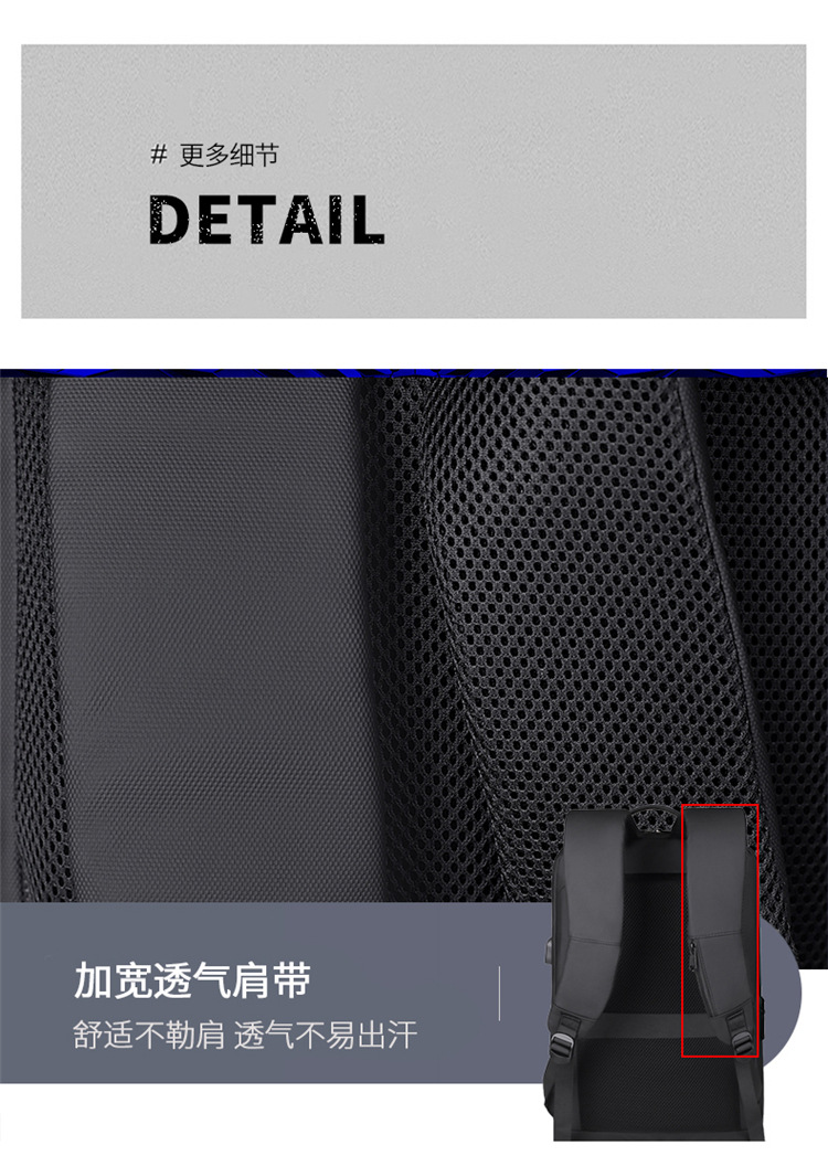 A new cross-border hard-shell business backpack with large capacity and multiple functions, a 17-inch computer bag for commuting and business trips, and a high-end feel on both shoulders undefined