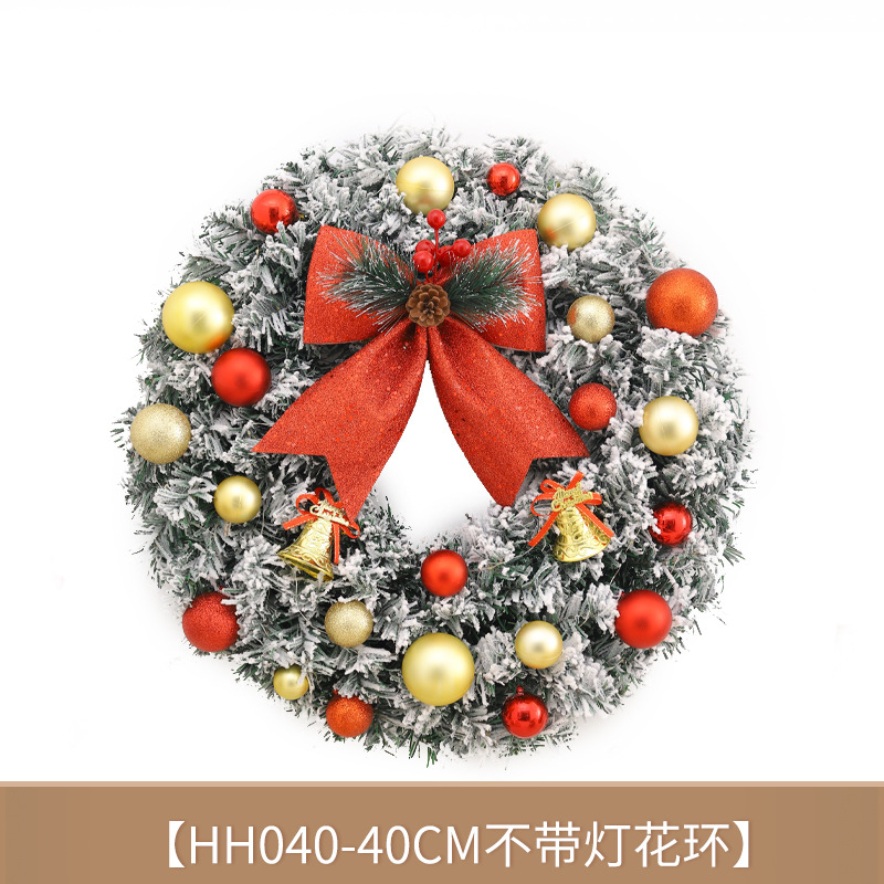 Cruzar la frontera de Navidad CORONA DE Navidad decoración colgante de simulación de Navidad guirnalda de Navidad vacaciones decoración puerta colgante