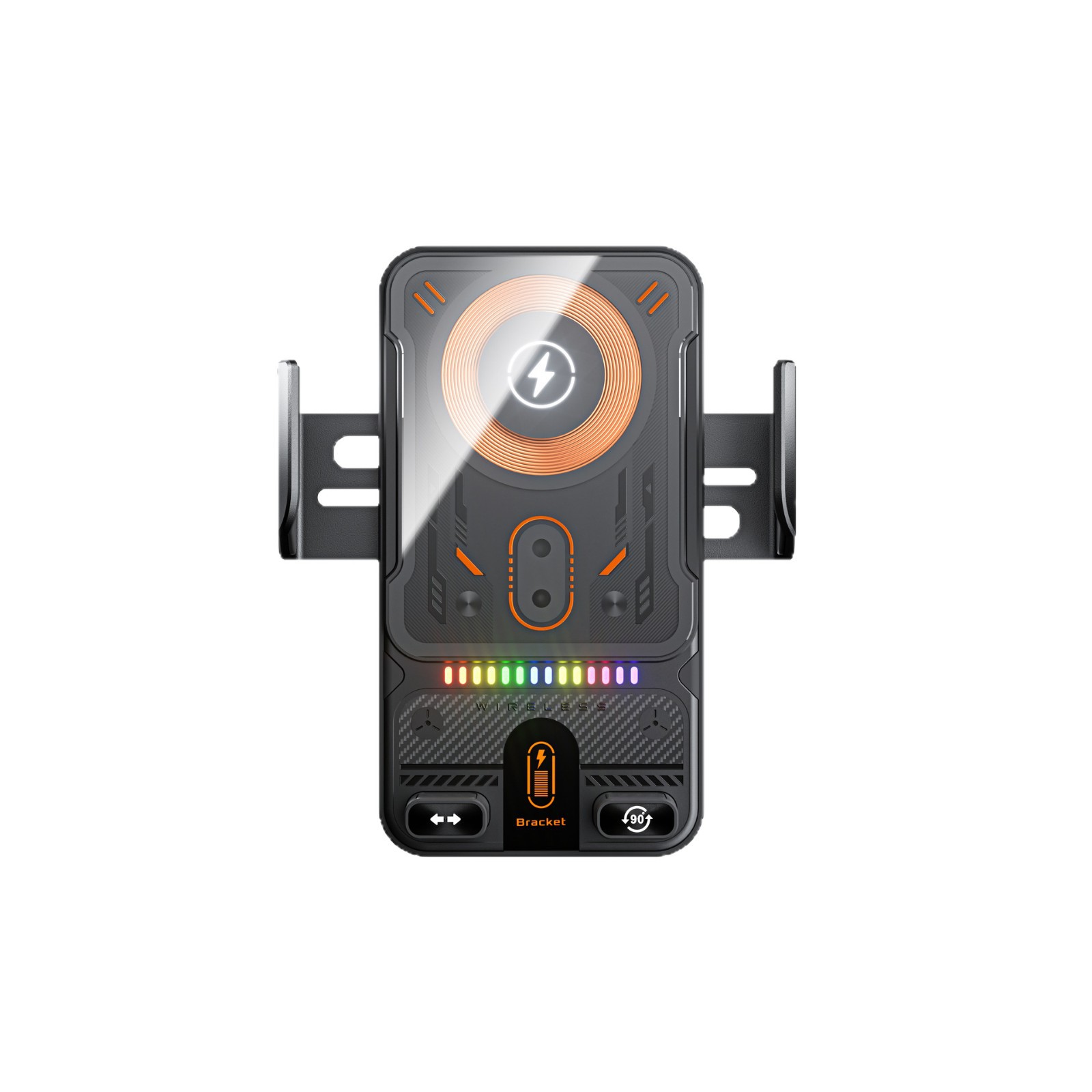 Nuevo producto transfronterizo eléctrico giratorio de pantalla horizontal y vertical cargador inalámbrico montado en vehículo soporte automático de salida de aire soporte de automóvil image 6