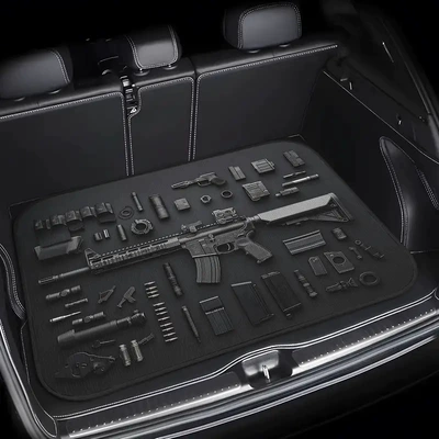 Avtomobil döşəmə paspasları Soundproof Mat - trunk-mat-26-75100cm-crystal-velvet-dot-bottom