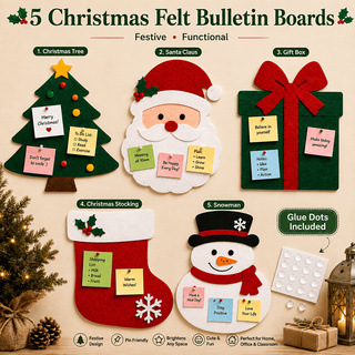 Christmas felt decorative board, sticky note message background, Christmas pendant, wall decoration, Christmas tree, Santa Claus Christmas felt decorative board, sticky note message background, Christmas pendant, wall decoration, Christmas tree, Santa Claus