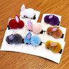 Rabbit, winter hairgrip, cute cartoon plush hair accessory for princess, new collection, internet celebrity