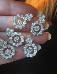 18K Gold Fine Jewelry 1.7 Carat Large Cultured Diamond Pendant Jewelry Tiktok Wholesale Agent