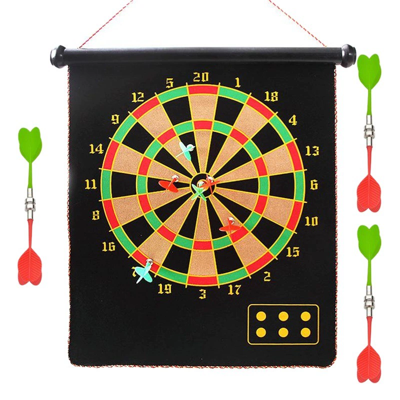Популярный набор для игры в дартс с двусторонней магнитной мишенью, игрушка для совместных игр родителей и детей, эксклюзивно для трансграничных продаж