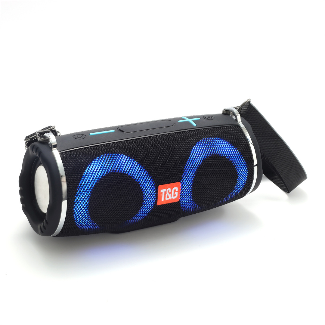Nuevo TG642 altavoz Bluetooth portátil al aire libre LED luz de color pesado subwoofer batería sonido especial para la danza cuadrada