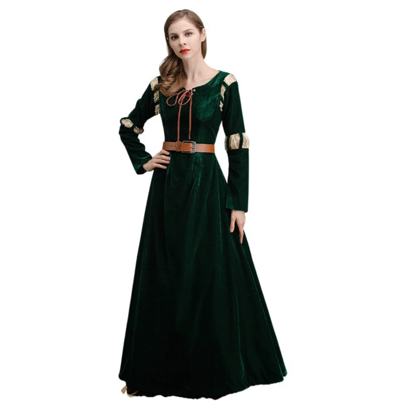 Зелёная длинная юбка, Хэллоуин, косплей