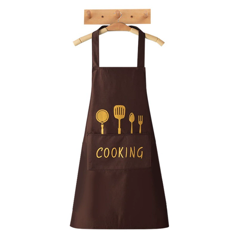 Модный Простой нож и вилка для кафе и ресторана Маслостойкая рабочая одежда Бытовая кухня Водонепроницаемый маслостойкий фартук из ПВХ Индивидуальный