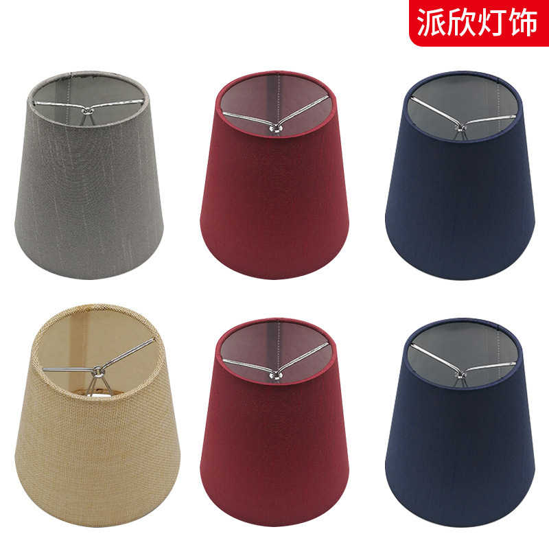 Cross-border fabric lampshade restaurant restaurant bubble-type lampshade round wall lamp floor lamp chandelier lamp accessories