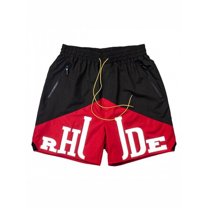 26 Cross-Border Foreign Trade Summer European and American High Street Fashion Brand Rhude Letter Print Sports Casual Shorts for Men and Women