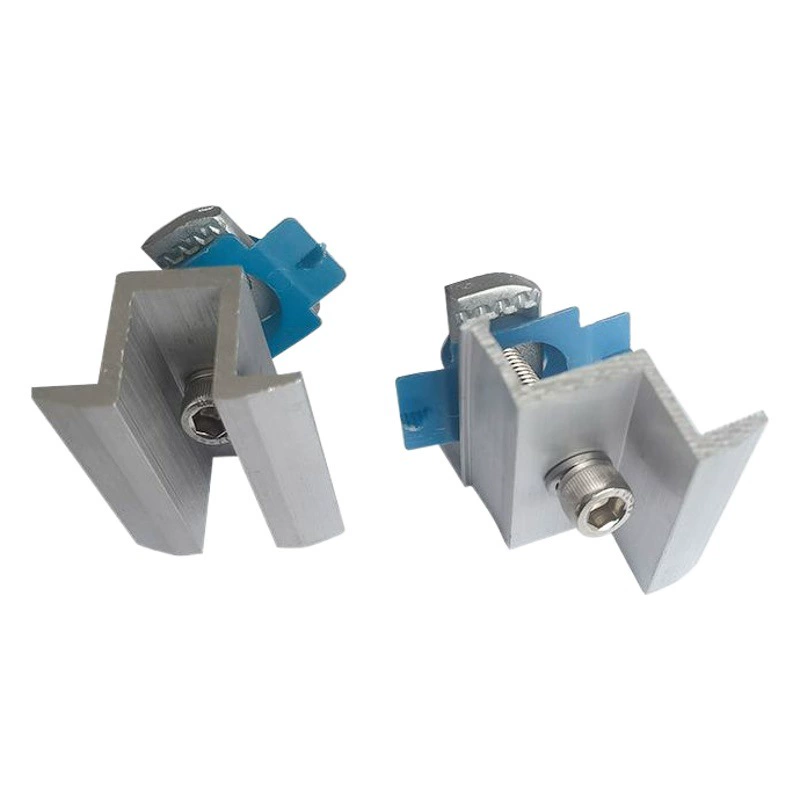 Фотогальваническая комбинация сейсмических разъемов бокового давления среднего давления Солнечные фотоэлектрические аксессуары кронштейна приспособления Блок среднего давления из алюминиевого сплава