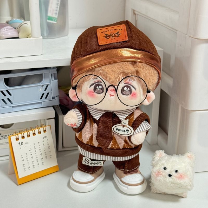 砂糖漬け栗 20cm コットンドール 男の子服 かわいいスーツ 着せ替え人形 既製オリジナル|undefined