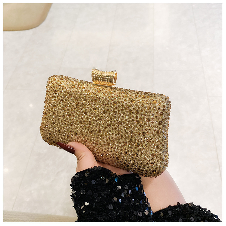 Bolsa de cena flash transfronteriza, bolsas de cena de diamantes calientes, bolsas de mano de diamantes de lujo, bolsas de mano de moda de fiesta
