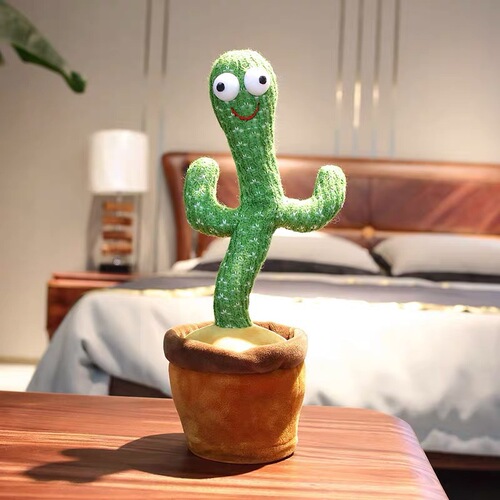 Manufacturer wholesale cross-border dancing cactus plush singing and dancing toy in the style of internet celebrity