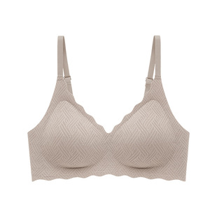 [external Expansion GD1] Seamless Nude Lifting Bra Fixed Cup Small Breast Gathering Soft Support to Prevent Sagging