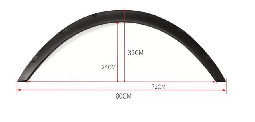 Car wheel eyebrow universal modified strip wide body wheel eyebrow car SUV rubber surround widened decorative anti-collision mudguard version