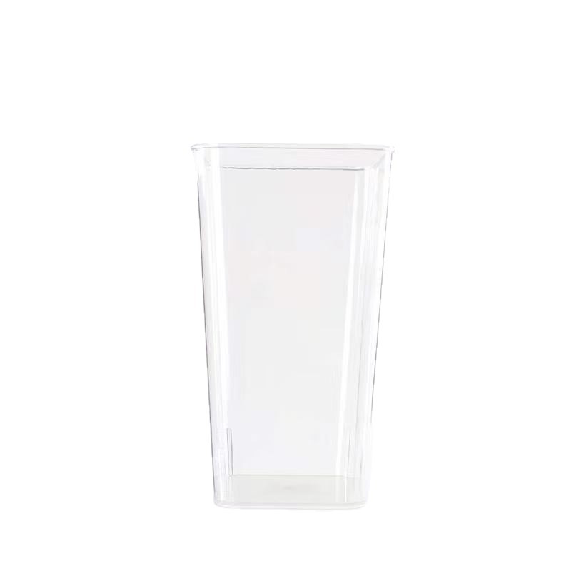 Ventas directas de fábrica Cubo de flores de despertar de acrílico Agua profunda Cubo alto Florería Florería Cubo de flores Plástico Grande Francés transparente