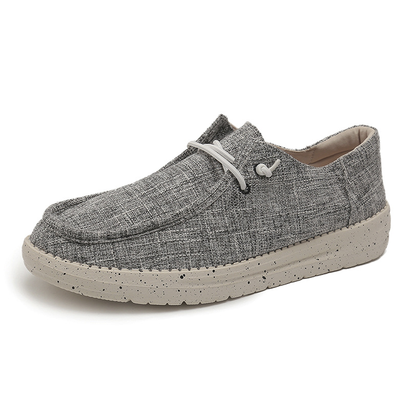 Cross-border Xiyin Best-selling Large-size Canvas Casual Shoes For Men, Canvas Men Loafers_vogvips.com