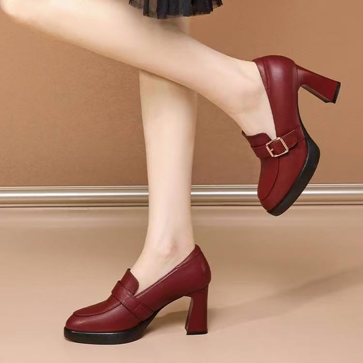 2026 primavera y verano super suave y profundo zapatos impermeables cheongsam zapatos de moda de color sólido zapatos de mujer de tacón alto