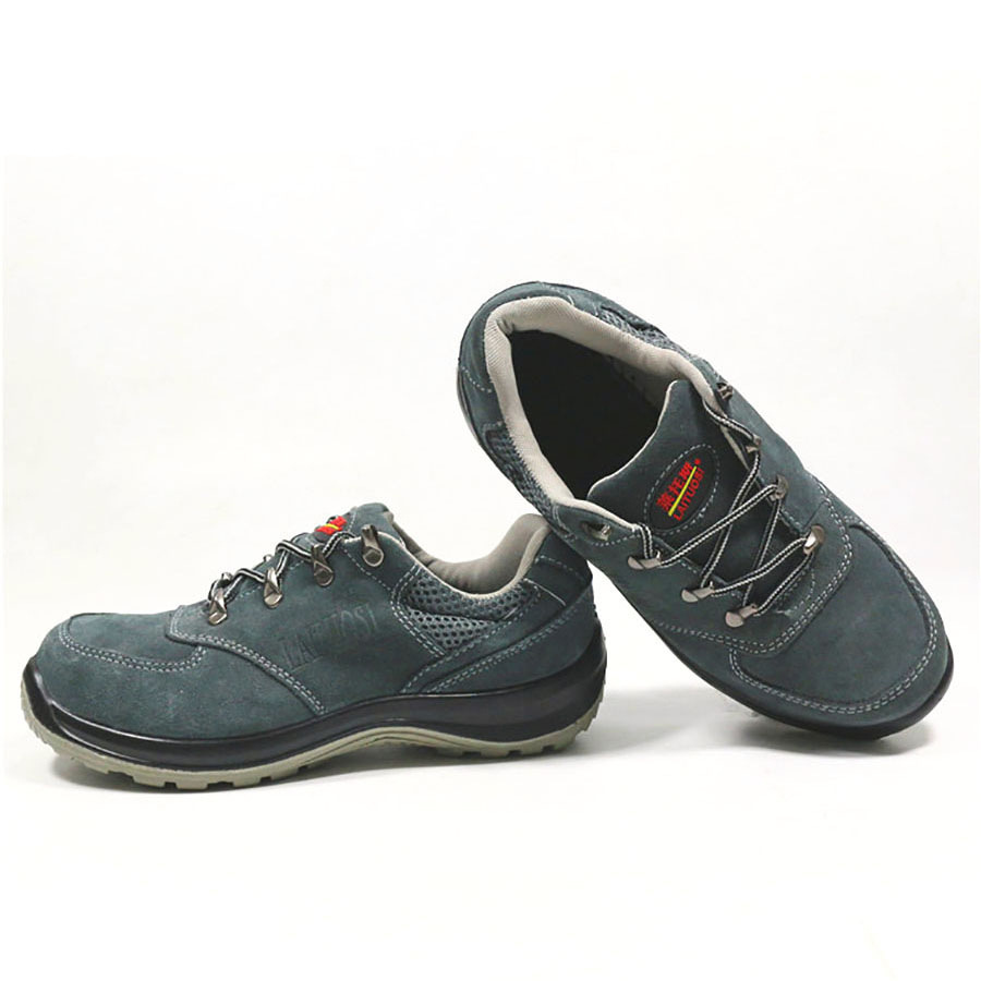 牛皮耐油渍工作鞋钢头防砸防刺劳保鞋男士建筑工地车间安全防护鞋