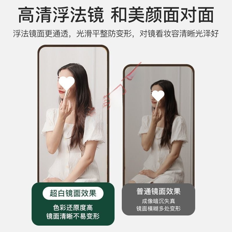 门后全身镜挂门镜子贴墙穿衣镜家用卧室壁挂式落地试衣镜ins贴墙|undefined