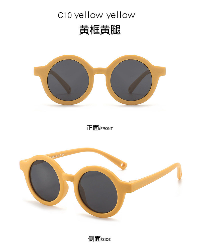 Neue Modelle vom Hersteller - Grenzüberschreitende Baby-Silikon-Kinder-Mode-Sonnenbrille mit polarisiertem Glas für Babys und Kinder - Hochwertige Sonnenbrille für Jungen und Mädchen