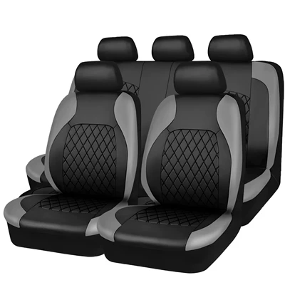 Diamond Pattern, Full Leather Pvc, Universal seat cover