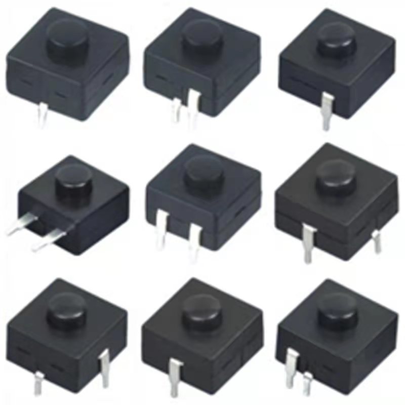 生产按键开关12X12X9.4MM手电筒1开1关系列