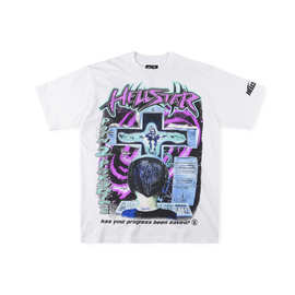 Hellstar path 2 Online T-shirt 机能男孩电波男女纯棉短袖T恤