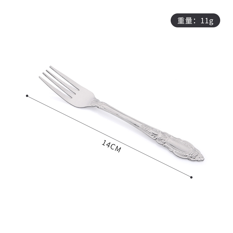 Tenedor de Acero Inoxidable para Bistec y Fruta de Acero Inoxidable 410