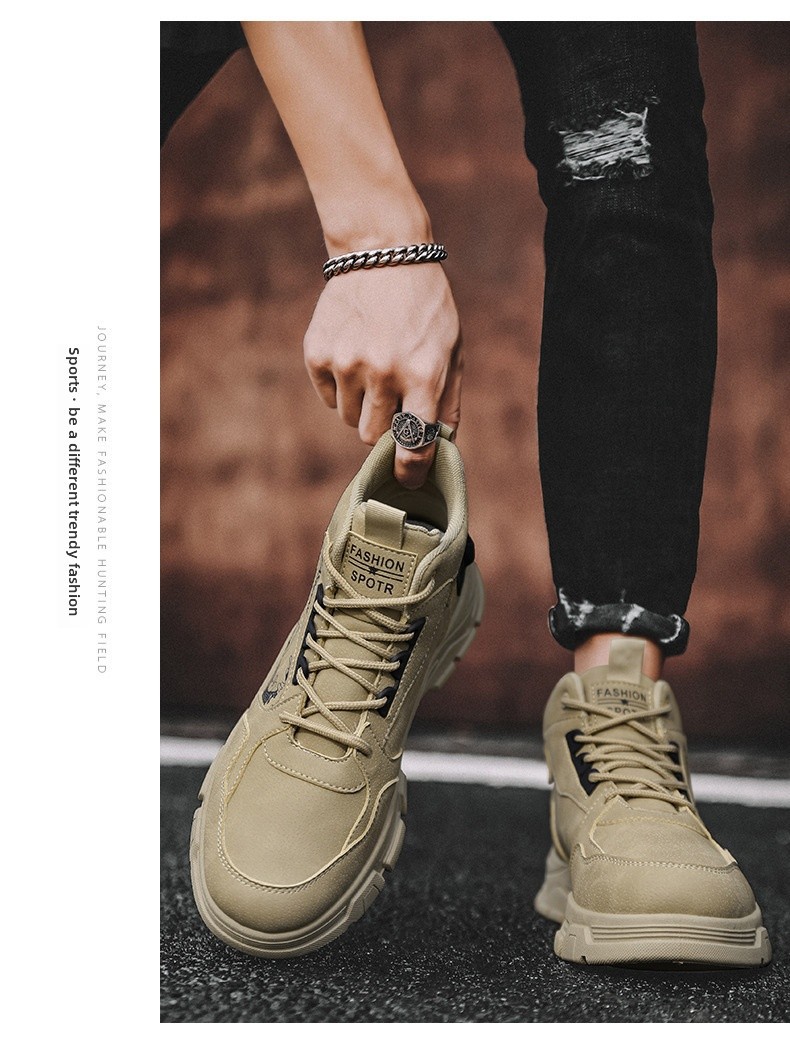 Chukka Desert Boots For Men Waterproof Work Boots Non-slip_voghion.com