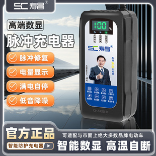 Automatic Power-Off Battery Charger for Electric Vehicles 48V60V72V20A, Suitable for Tricycles, Lead-Acid Electric Vehicle Batteries, High-Temperature Power-Off