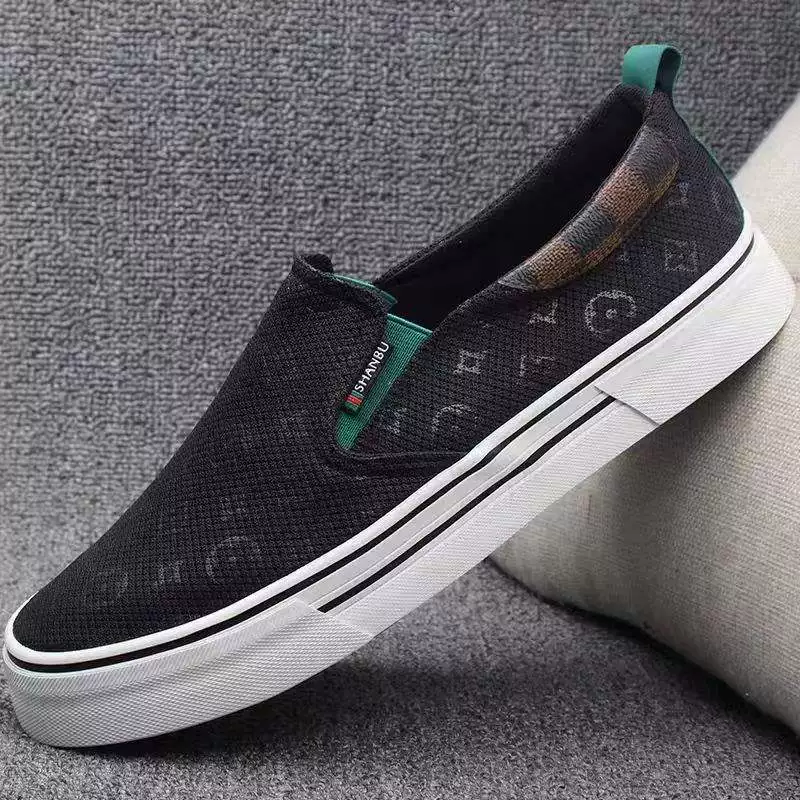 Летняя сетчатая обувь, мужские дышащие тканевые туфли для отдыха, кеды
