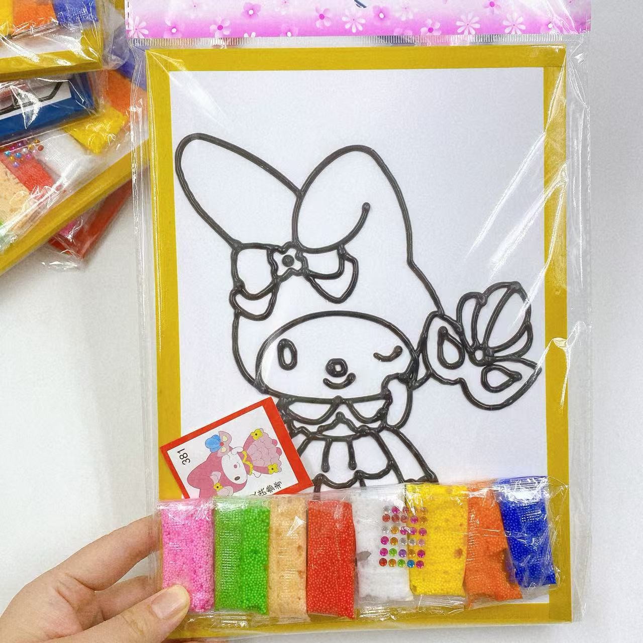 Nueva pintura de adobe DIY pintura de perlas grandes juguetes para padres e hijos pintura de arcilla para niños hechos a mano regalos al por mayor