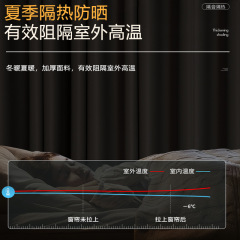 Finished curtains blackout bedroom living room balcony sun protection and heat insulation gray simple hook type high precision curtains wholesale