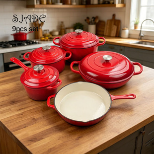 �T�F�9PCS SET/���b�/5����/5PCS SET/CAST IRON POT/SAUCE POT