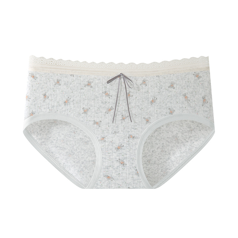 Una categoría de ropa interior de algodón puro entrepierna antibacteriana entrepierna de algodón entrepierna larga cintura media transpirable niña 2025 nueva ropa interior dulce para mujer image 10