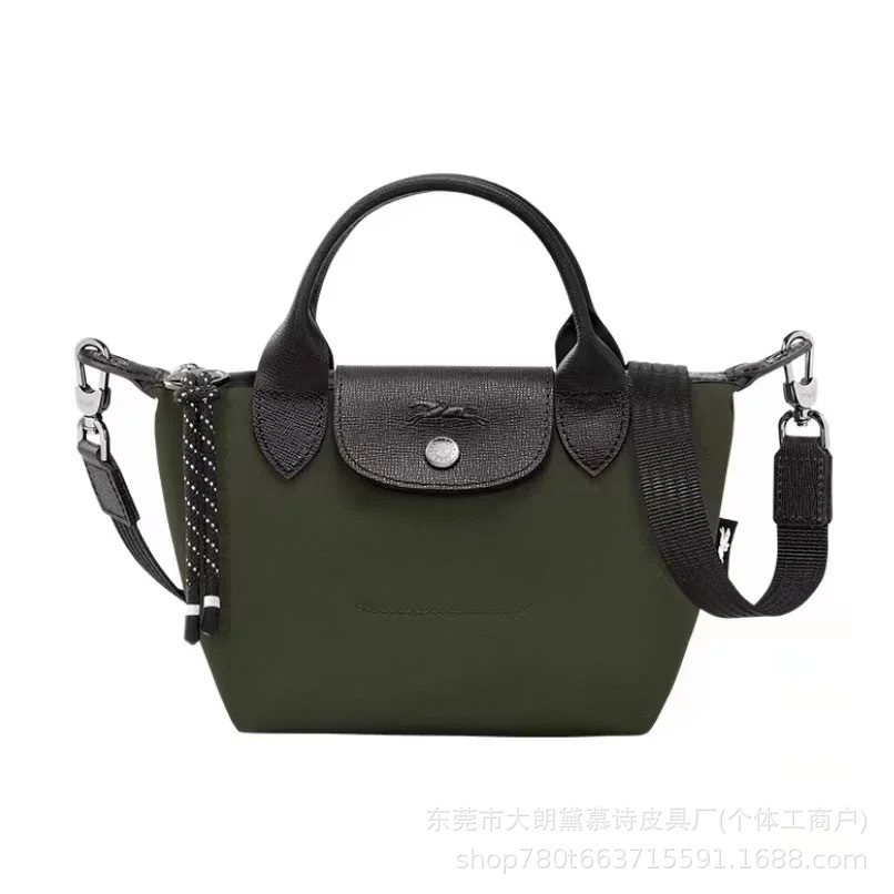 Agencia de distribución transfronteriza, segunda generación de productos de alta calidad, tela reciclada, bolsa de bola de masa, bandolera, bolso de mano