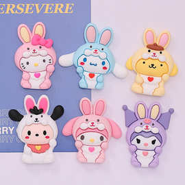 大号卡通变装小狗diy树脂配件 手机壳洞洞鞋漱口杯装饰材料批发